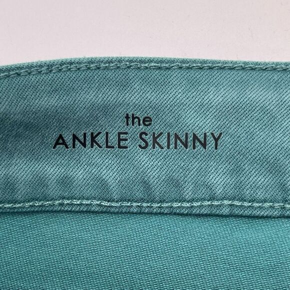 LIVERPOOL Jeans Women's Petite Size 6/28 Teal Green Ankle Skinny Medium Wash NWT - Picture 9 of 16